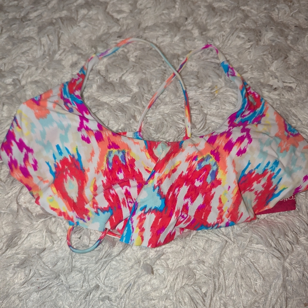 Nwt Xhilaration Multicolor Bikini Top Sz Xs